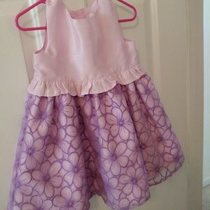 Lilac dress.